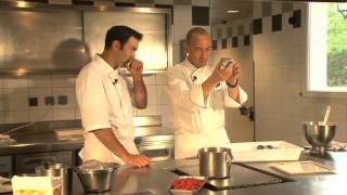 Cuisine Culture™ how to prepare Raspberry Vacherin at 3 Star Michelin Restaurant Arnaud Lallement [upl. by Prent47]