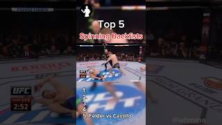 5 of the best spinning back fist KOs in MMA history ufc mma boxing wrestling [upl. by Alage]