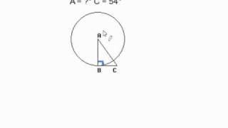 How to Find a Central Angle When Given a Radius and a Tangent [upl. by Ahsikar216]