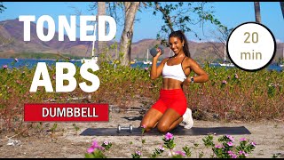 20 min ABS WORKOUT WITH DUMBBELLS  Weighted Abs  Dumbbell Ab Workout  The Modern Fit Girl Abs [upl. by Nored248]