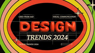 9 HUGE Graphic Design Trends 2024 🎉 [upl. by Akema]