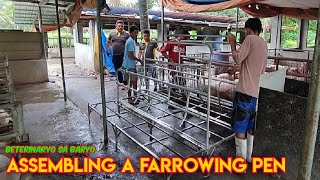 Pagbuo ng Prefabricated Farrowing Pen [upl. by Nnylyar742]