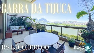 APARTAMENTO exclusivo à venda na PENÍNSULA  Barra da Tijuca  Vista para lagoa e Pedra da Gávea [upl. by Reynard]