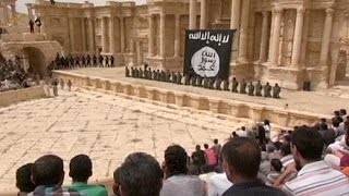 ISIL video shows mass killings in Syrias Palmyra [upl. by Ikairik]