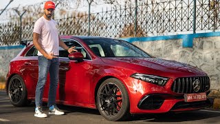 Mercedes A45 AMG Facelift  Insane Performance Crazy Handling Super Stiff  Faisal Khan [upl. by Hogue583]