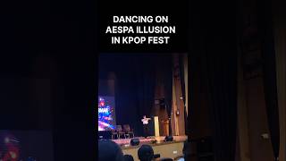 TRAINEE DANCING ON AESPA ILLUSION shorts kpop idols dance [upl. by Aneeuqal]