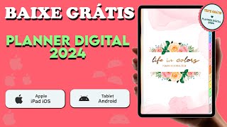 Planner Digital Grátis 2024 para iPad e Tablet Android plannerdigital goodnotes6 tabletandroid [upl. by Enyamrahc]