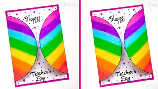 Teachers day greeting card making ideas  Teachers day card  Cute teachers day card [upl. by Chandal]