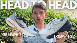 Saucony Triumph 21 vs 22  Should I Upgrade [upl. by Notneuq76]