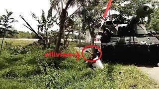 Indonesian army artillery M109A4 155mm SPH training quotINSANEquot  quotGILAquot latihan M1009A4BE 155mm SPH [upl. by Anette238]