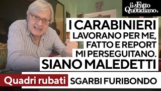 quotI carabinieri lavorano per me Fatto e Report siano maledettiquot Sgarbi ringhia [upl. by Anolahs375]