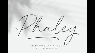 Phaley Font Download [upl. by Tennies]