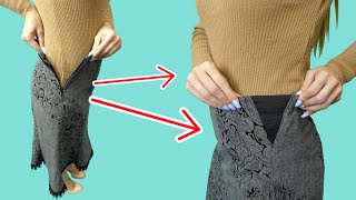 A useful tip how to upsize a skirt the waist easily [upl. by Ibloc725]