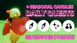 Todays Daily Quests in Hidden Forest  Sky Children of the Light [upl. by Silma]