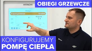 POMPA CIEPŁA OBIEGI GRZEWCZE KRZYWA GRZEWCZA i KONFIGURACJA krok po kroku HITACHI YUTAKI S [upl. by Netsriik323]