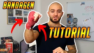 Boxbandagen richtig binden Schritt für Schritt Anleitung  3 Tipps  RINGLIFE [upl. by Slohcin]