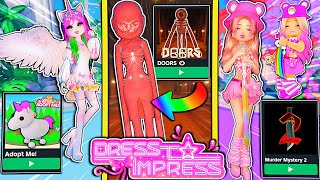 ONLY Dressing As POPULAR ROBLOX GAMES For EVERY Round In DRESS TO IMPRESS  ROBLOX Challenge [upl. by Coco]