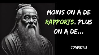 Confucius  Citations Qui Peuvent Changer Votre Vie  Sagesse Chinoise [upl. by Rolyt]