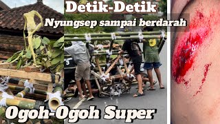 DetikDetik bocil nyungsep bersama Ogohogoh mini di jalan raya sampai terluka parah [upl. by Palocz]