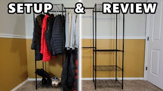 Homdox Heavy Duty Garment Rack Setup And Review [upl. by Blumenfeld476]