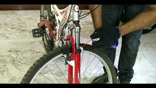 How to Repair MTB Front suspension shocker [upl. by Noremac]