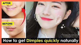 Only 5 minutes How to get Dimples fast and quickly naturally No surgery No make up [upl. by Weinstein]