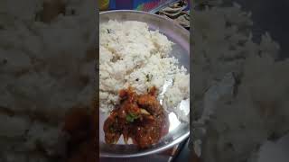 Chicken Bagara rice and chicken fry trending viralvideo [upl. by Bathsheeb]