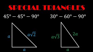 SPECIAL TRIANGLES  454590  306090  TAGALOG  Grade 9 [upl. by Nor969]