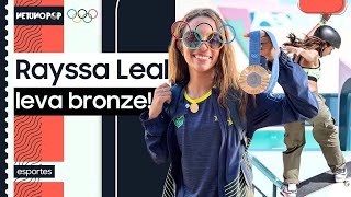 Rayssa Leal declara sua fé em Libras dança e faz história com bronze nas Olimpíadas Paris 2024 [upl. by Osanna524]