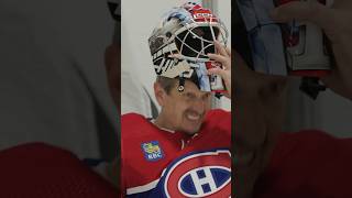 Guenther Steiner makes a goalie save on Nick Suzuki 🥅 F1 Shorts [upl. by Ilam565]