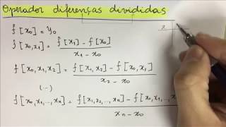 CNUM016 Método de Newton Interpolação Polinomial [upl. by Bushore]