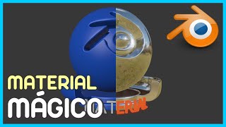 MATERIAL MÁGICO  PRINCIPLED BSDF NO BLENDER 3D [upl. by Neddy]