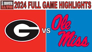 Georgia vs Ole Miss 2024  Full Game Highlights Every Play  College Football Week 11  1 Hour Dawgs [upl. by Milt]