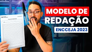 Modelo de Redação ENCCEJA 2023 [upl. by Yuji]