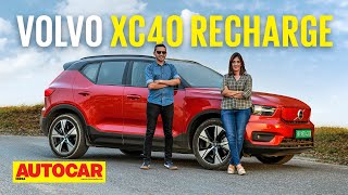 2022 Volvo XC40 Recharge review  408hp XC40 electric is here  Drive  Autocar India [upl. by Aehs]