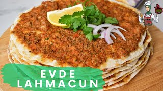 Evde lahmacun nasıl yapılır Tavada lahmacun tarif  Hanımeli Tarifleri [upl. by Ennoitna208]