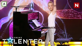 Vilmer 11 spiller Bohemian Rhapsody av Queen på piano  Dommerutvelgelse  Norske talenter [upl. by Enilesor]