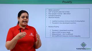 Class 11th – Current Challenges Facing the Economy Poverty  Indian Economics  Tutorials Point [upl. by Bostow]