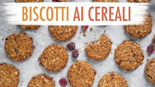 NON COMPRERAI PIÙ BISCOTTI AL SUPERMERCATO CON QUESTI BISCOTTI CROCCANTI ALL AVENA  ElefanteVeg [upl. by Patricia405]