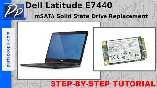 Dell Latitude E7440 mSATA Solid State Drive Video Tutorial Teardown [upl. by Lebiralc]