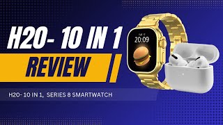 H20 Smartwatch 10 In 1  smartwatch airpods [upl. by Arahsat]