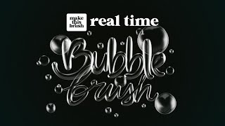 Create Bubble Brush in Real Time in PROCREATE [upl. by Nahguav]