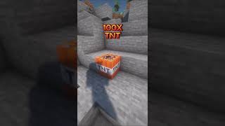 5 TNT VS 500 TNT In Minecraft shorts [upl. by Sibell]