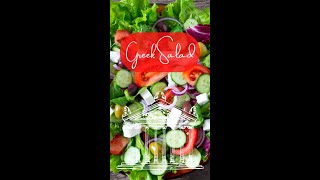 Greek Salad Recipe Whats in It [upl. by Aremmat]