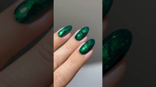 🎄✨ emerald stained glass nails nailart nailpolish christmas [upl. by Neelik]