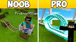 NOOB vs PRO Epic ROLLER COASTER Build BATTLE CHALLENGE with ProBoiz95 [upl. by Edward]