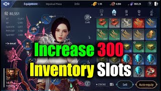 MIR4 Increase Inventory Slots 300 amp TIPS [upl. by Alra61]