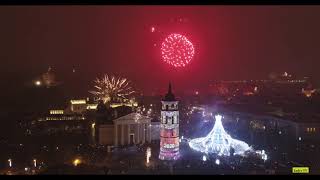 Vilnius the main Christmas tree in the city 2015 2016 2017 2018 2019 years Kalėdų eglutė [upl. by Seale]