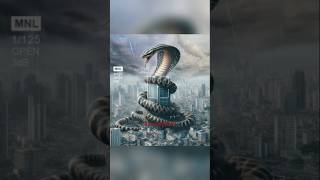 City Destruction By Giant Snake Attack  wild nature shorts aiart runningdata [upl. by Burman]