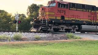 Rocky Street Crossing White Georgia 2 Trains On The Etowah KampA Sub csx railfan [upl. by Dam]